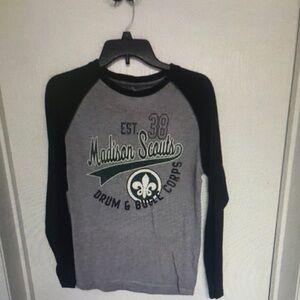 Madison Scouts Drum & Bugle Corps Raglan Tee - Gray & Black